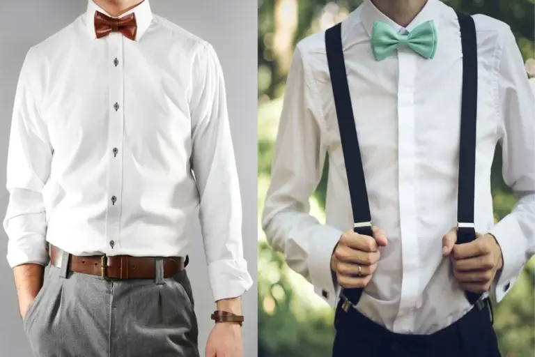 do you wear a belt with suspenders
