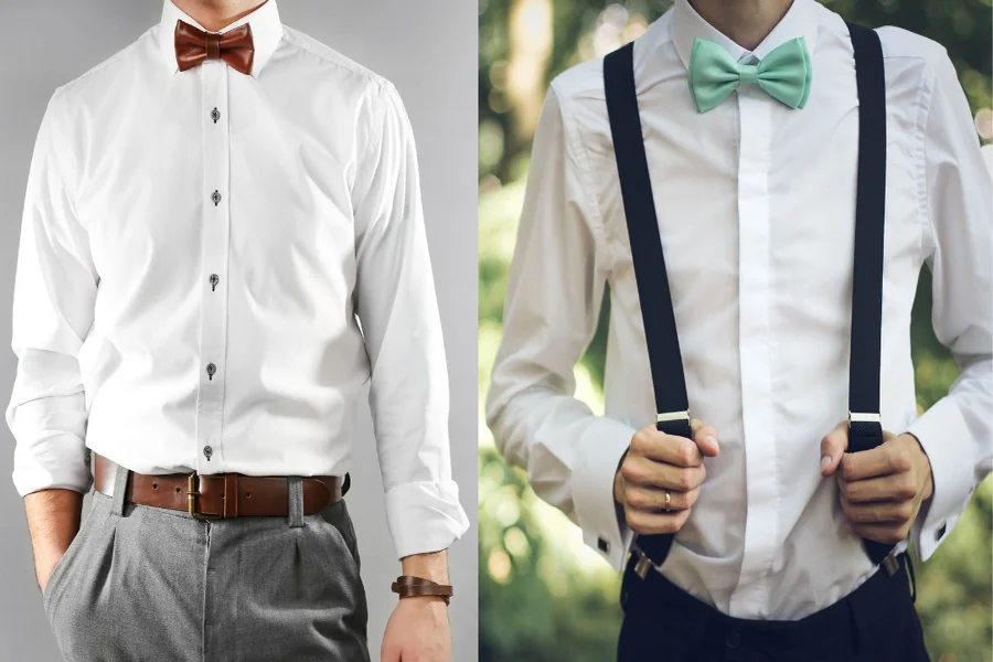 do you wear a belt with suspenders